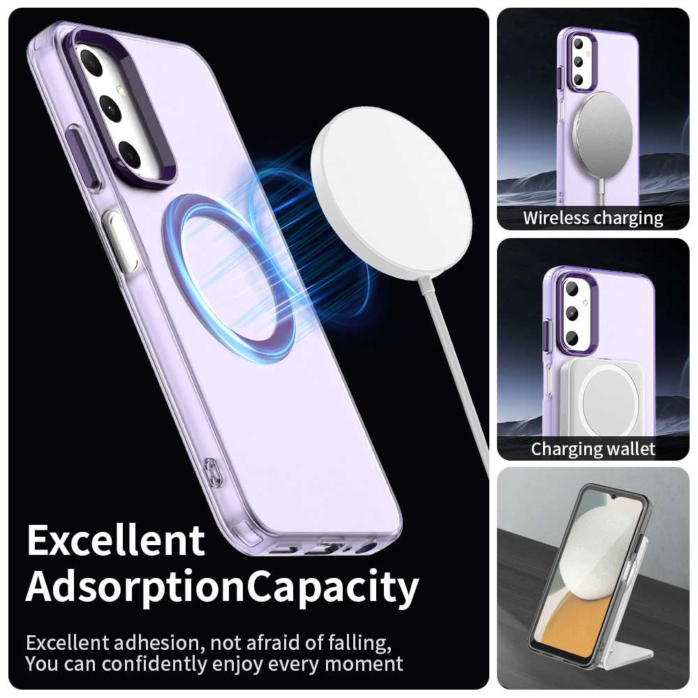 Funda MagSafe para Samsung Galaxy A05s A057, Techsuit, CandyCase, Morado