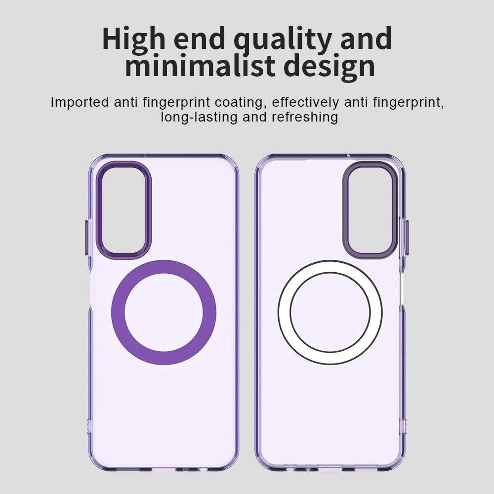Funda MagSafe para Samsung Galaxy A05s A057, Techsuit, CandyCase, Morado