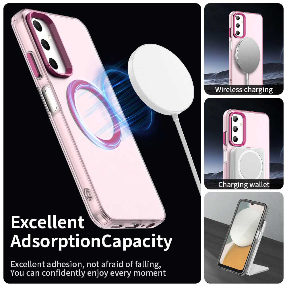 Funda MagSafe para Samsung Galaxy A05s A057, Techsuit, CandyCase, Rosa