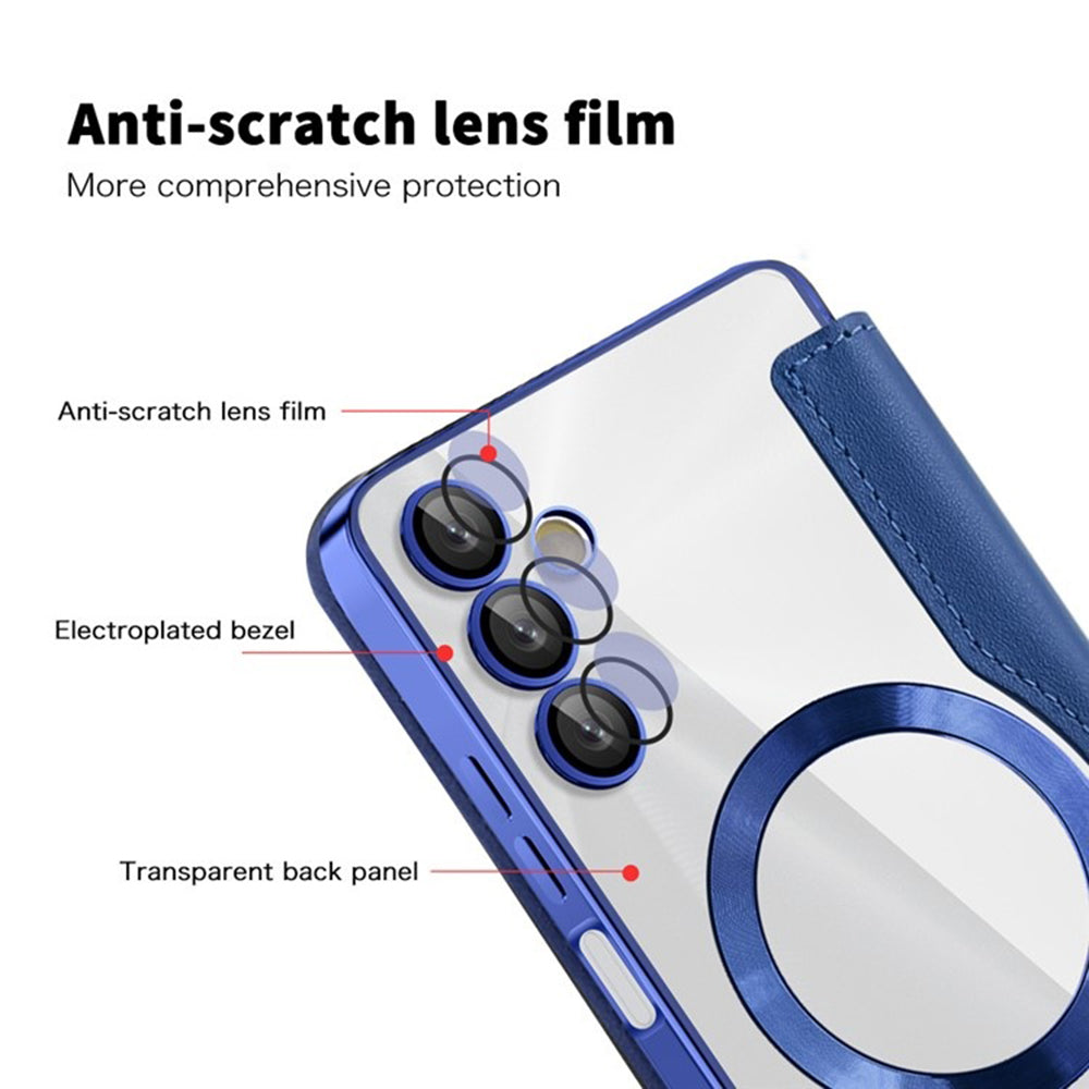 Funda MagSafe para Samsung Galaxy A05s A057, Techsuit, SmartMag Book, Azul