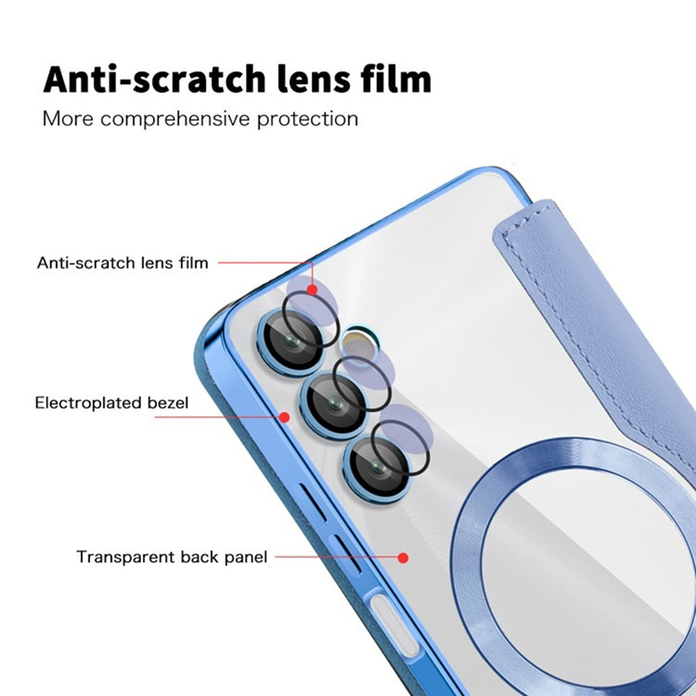 Funda MagSafe para Samsung Galaxy A05s A057, Techsuit, SmartMag Book, Azul