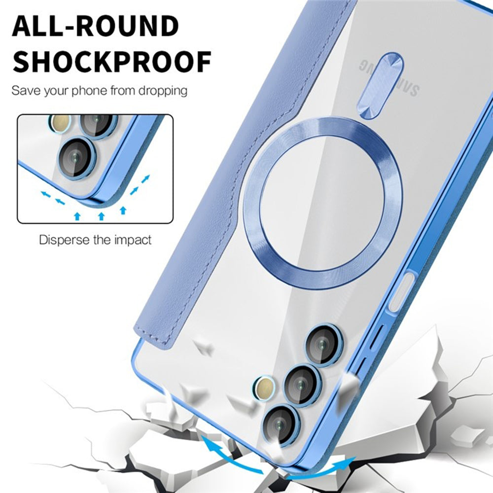 Funda MagSafe para Samsung Galaxy A05s A057, Techsuit, SmartMag Book, Azul