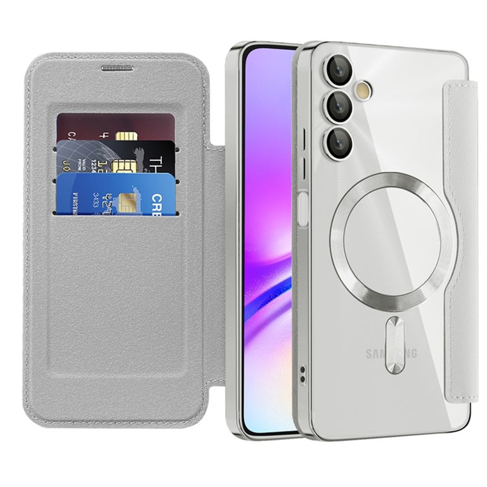 Funda MagSafe para Samsung Galaxy A05s A057, Techsuit, SmartMag Book, Gris