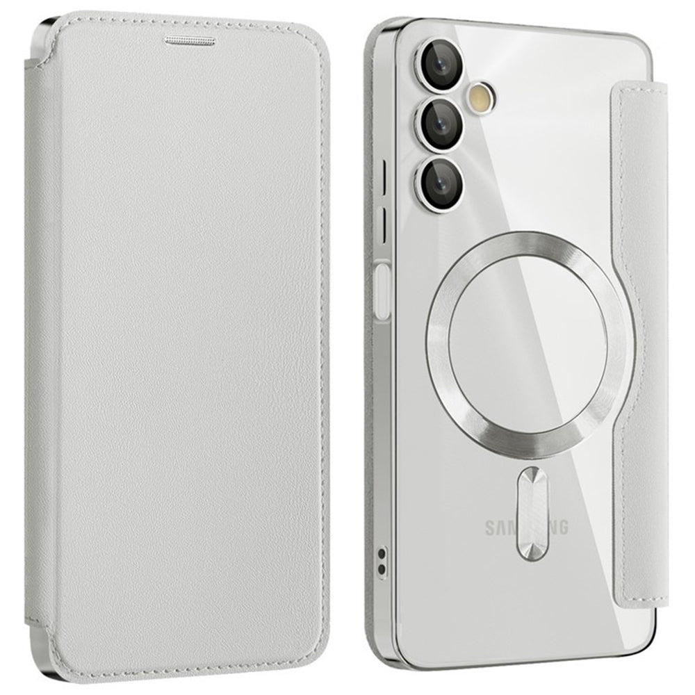 Funda MagSafe para Samsung Galaxy A05s A057, Techsuit, SmartMag Book, Gris