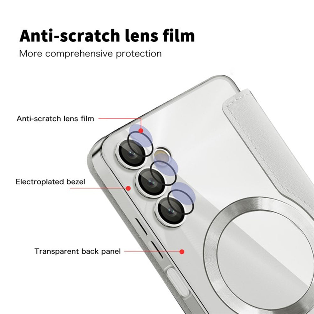 Funda MagSafe para Samsung Galaxy A05s A057, Techsuit, SmartMag Book, Gris