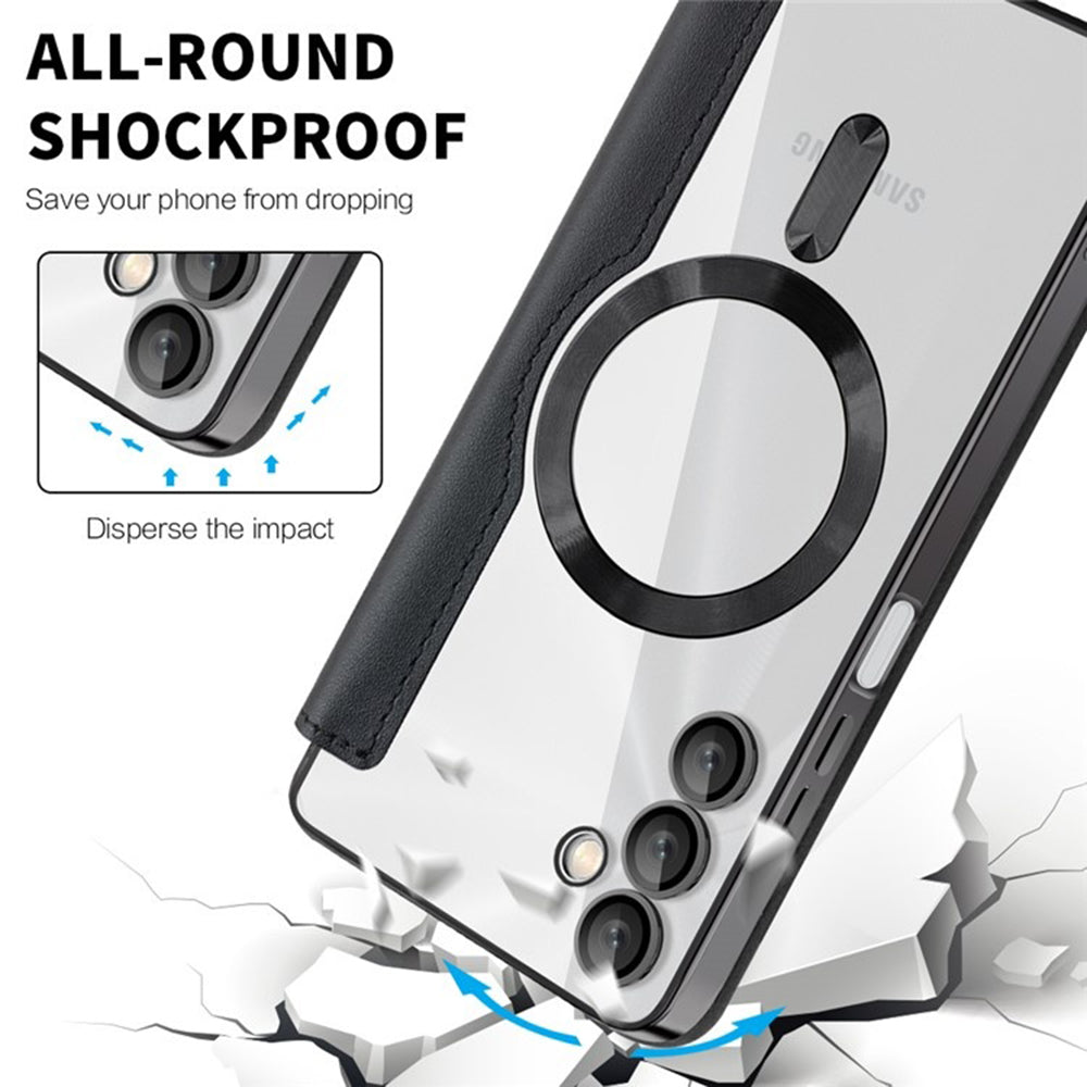 Funda MagSafe para Samsung Galaxy A05s A057, Techsuit, SmartMag Book, Negra