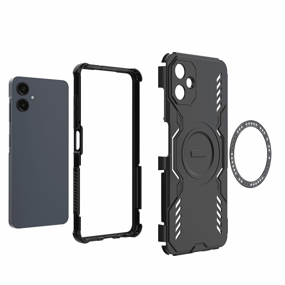Funda MagSafe para Samsung Galaxy A06 A065, Techsuit, ArmorMag, Negra
