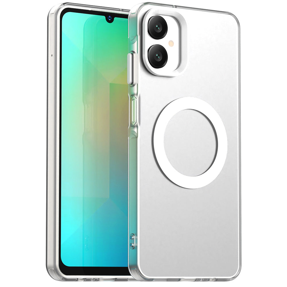 Funda MagSafe para Samsung Galaxy A06 A065, Techsuit, CandyCase, Blanca