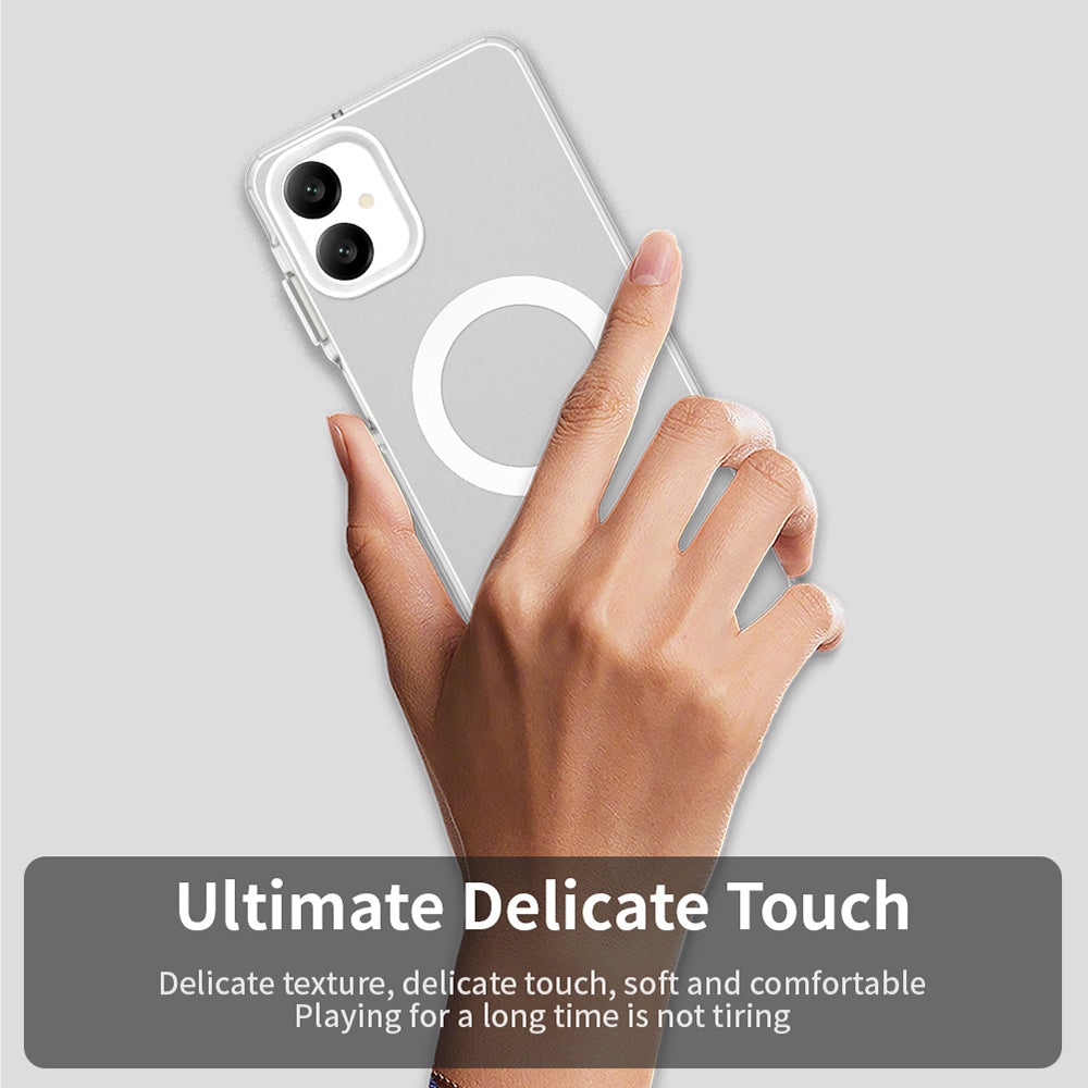 Funda MagSafe para Samsung Galaxy A06 A065, Techsuit, CandyCase, Blanca