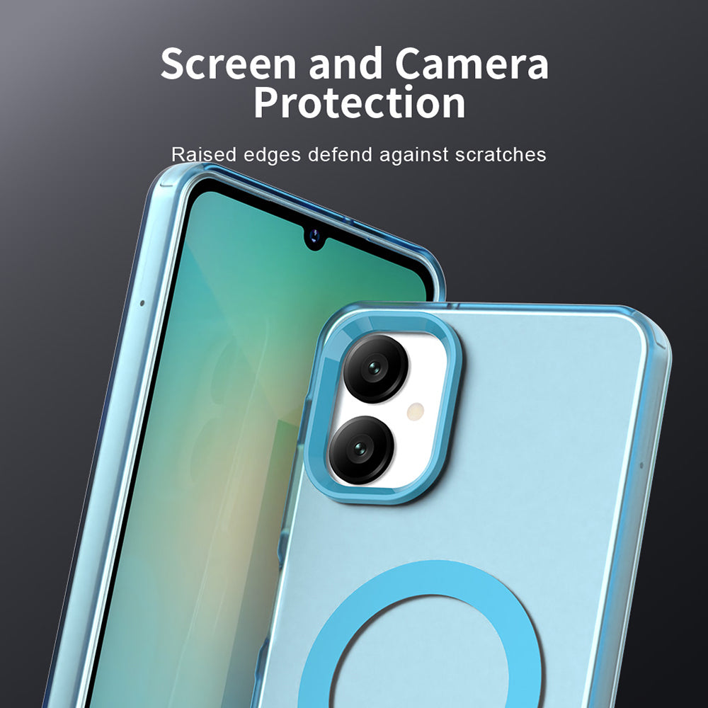 Funda MagSafe para Samsung Galaxy A06 A065, Techsuit, CandyCase, Azul
