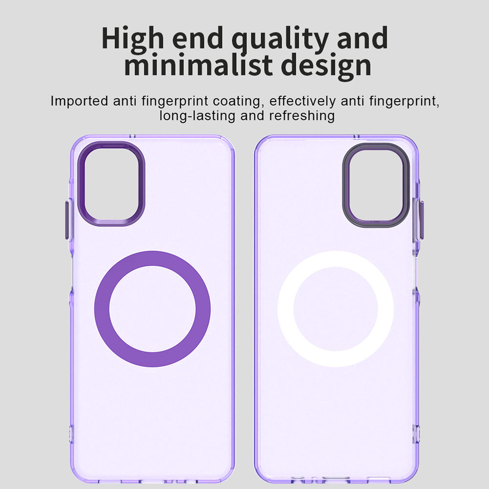 Funda MagSafe para Samsung Galaxy A06 A065, Techsuit, CandyCase, Morado