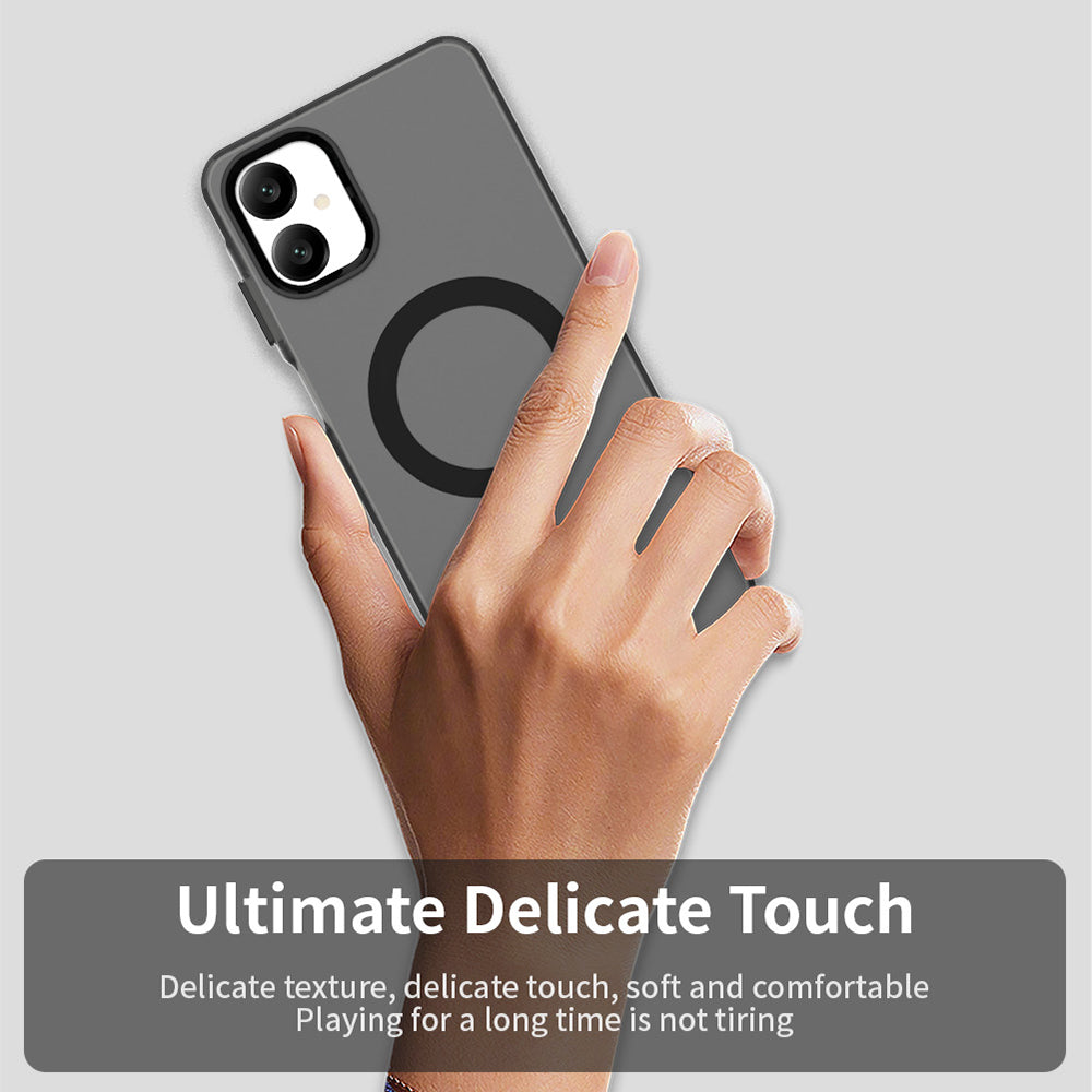 Funda MagSafe para Samsung Galaxy A06 A065, Techsuit, CandyCase, Negra