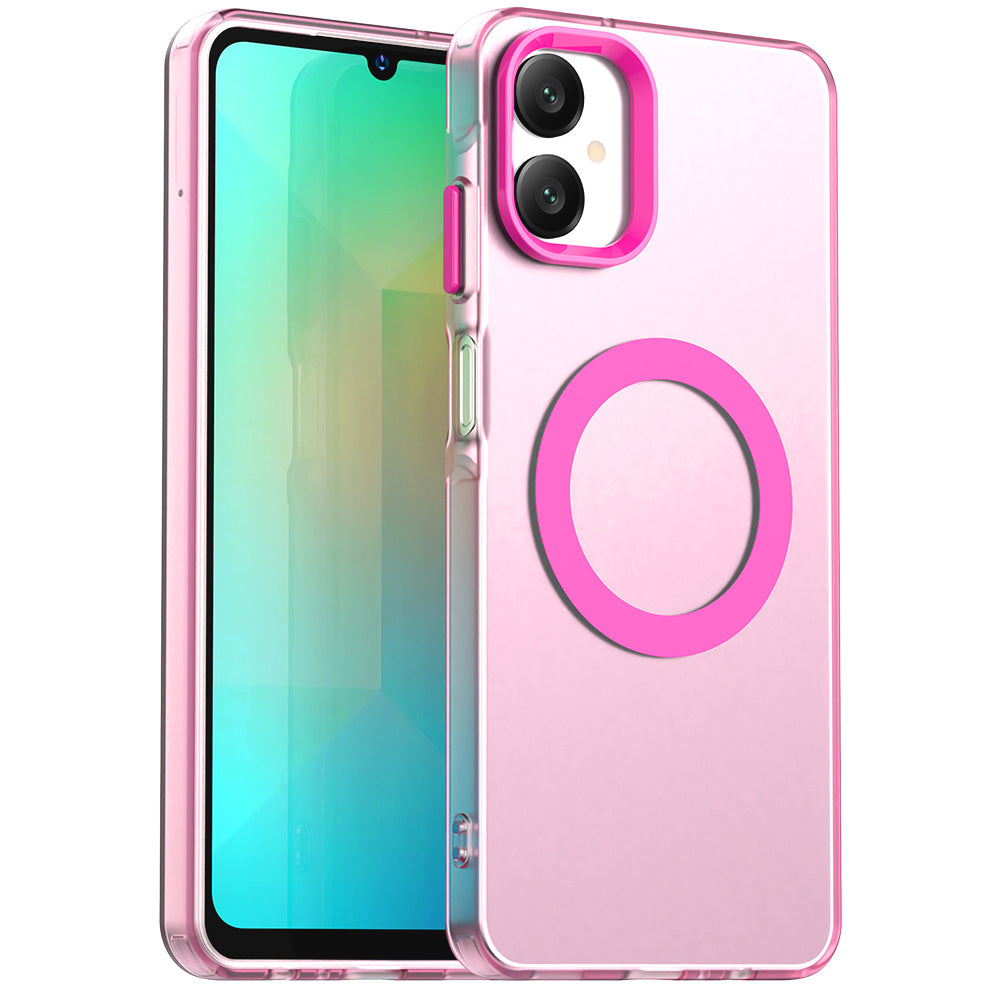 Funda MagSafe para Samsung Galaxy A06 A065, Techsuit, CandyCase, Rosa
