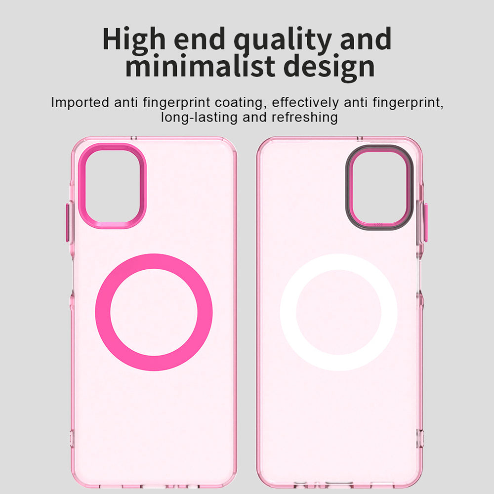 Funda MagSafe para Samsung Galaxy A06 A065, Techsuit, CandyCase, Rosa