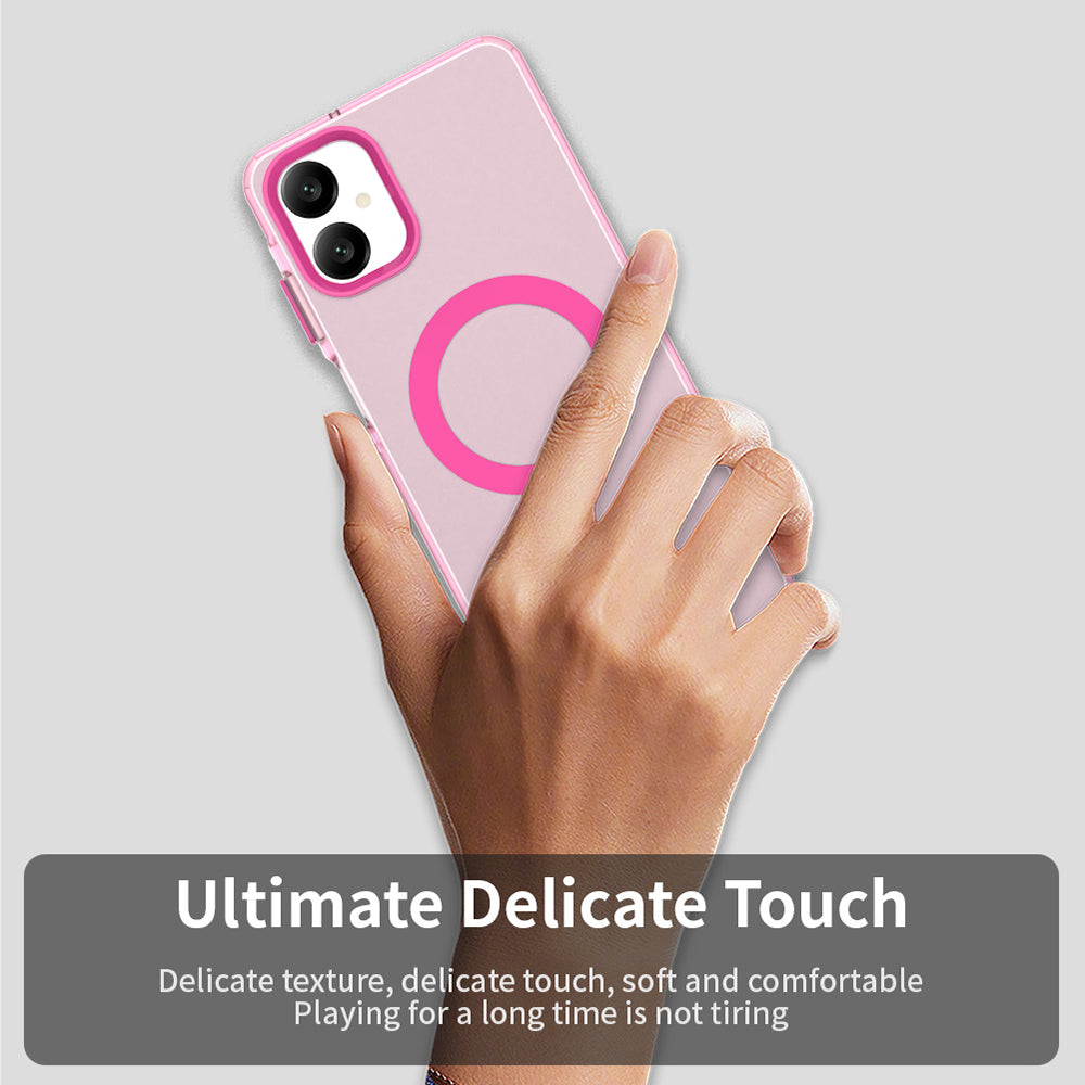 Funda MagSafe para Samsung Galaxy A06 A065, Techsuit, CandyCase, Rosa