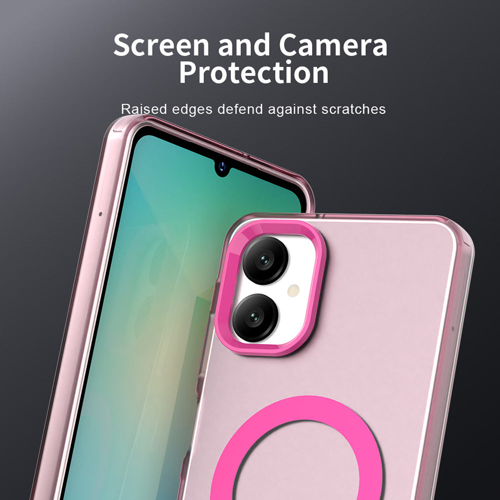 Funda MagSafe para Samsung Galaxy A06 A065, Techsuit, CandyCase, Rosa