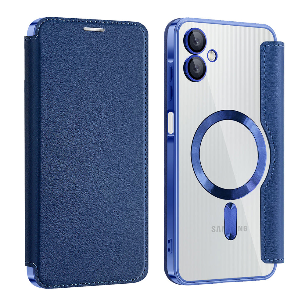 Funda MagSafe para Samsung Galaxy A06 A065, Techsuit, SmartMag Book, Azul