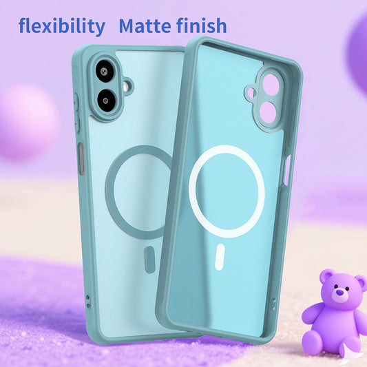 Funda MagSafe para Samsung Galaxy A07 4G A075, Techsuit, HaloFrost II, Verde Claro