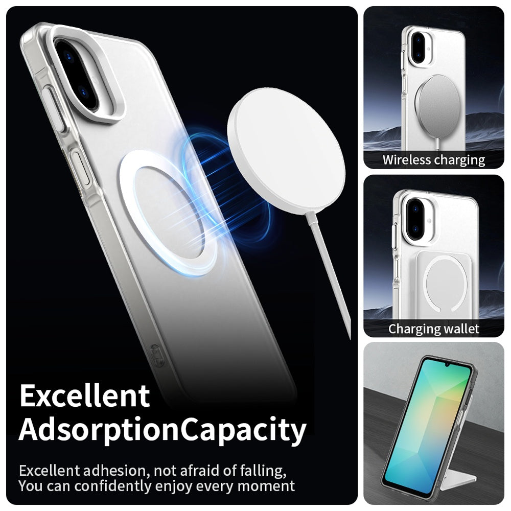 Funda MagSafe para Samsung Galaxy A07 4G A075, Techsuit, CandyCase, Blanca