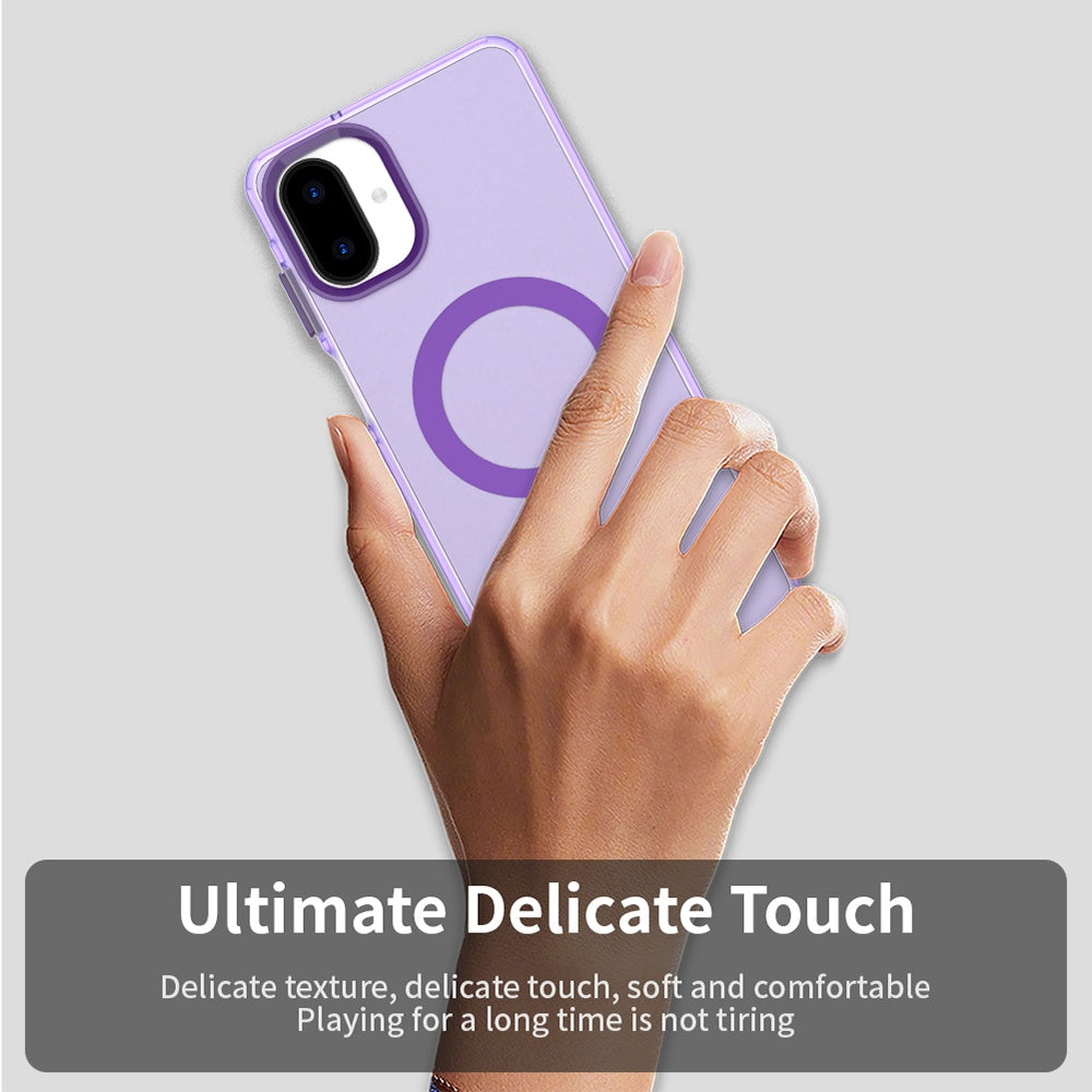 Funda MagSafe para Samsung Galaxy A07 4G A075, Techsuit, CandyCase, Morado