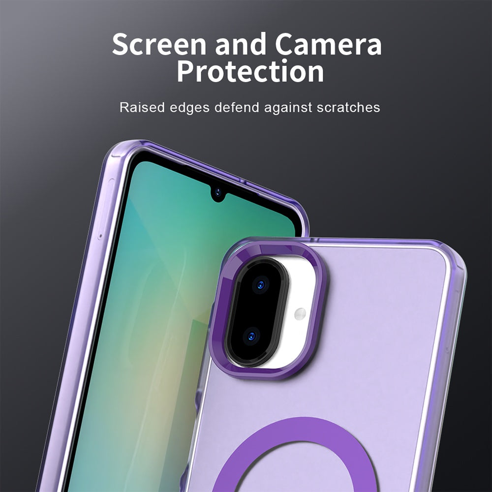 Funda MagSafe para Samsung Galaxy A07 4G A075, Techsuit, CandyCase, Morado