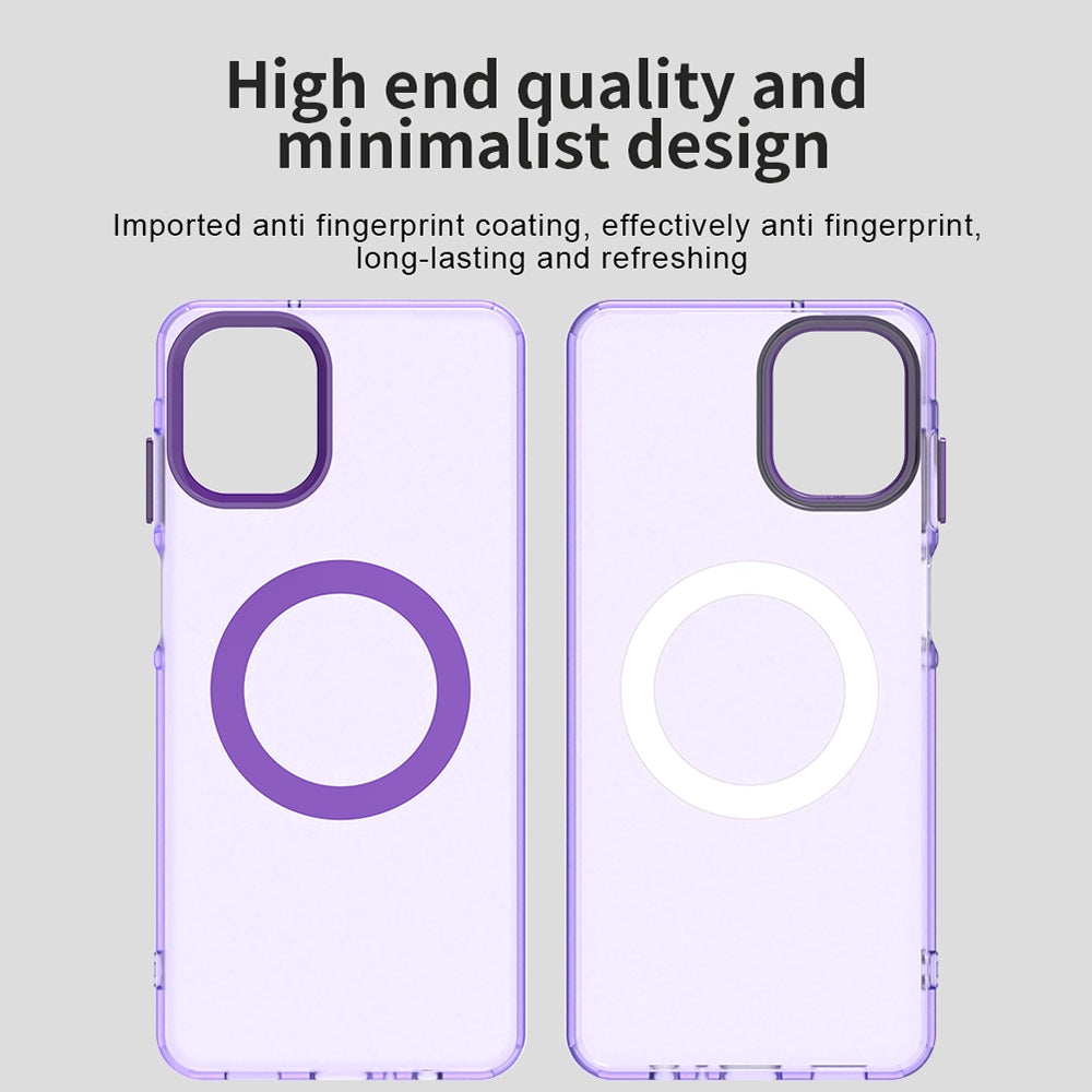 Funda MagSafe para Samsung Galaxy A07 4G A075, Techsuit, CandyCase, Morado