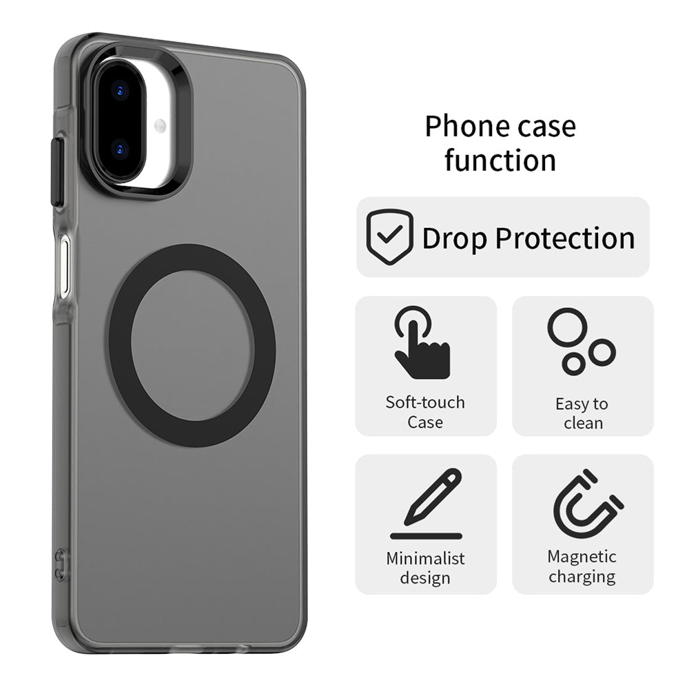 Funda MagSafe para Samsung Galaxy A07 4G A075, Techsuit, CandyCase, Negra