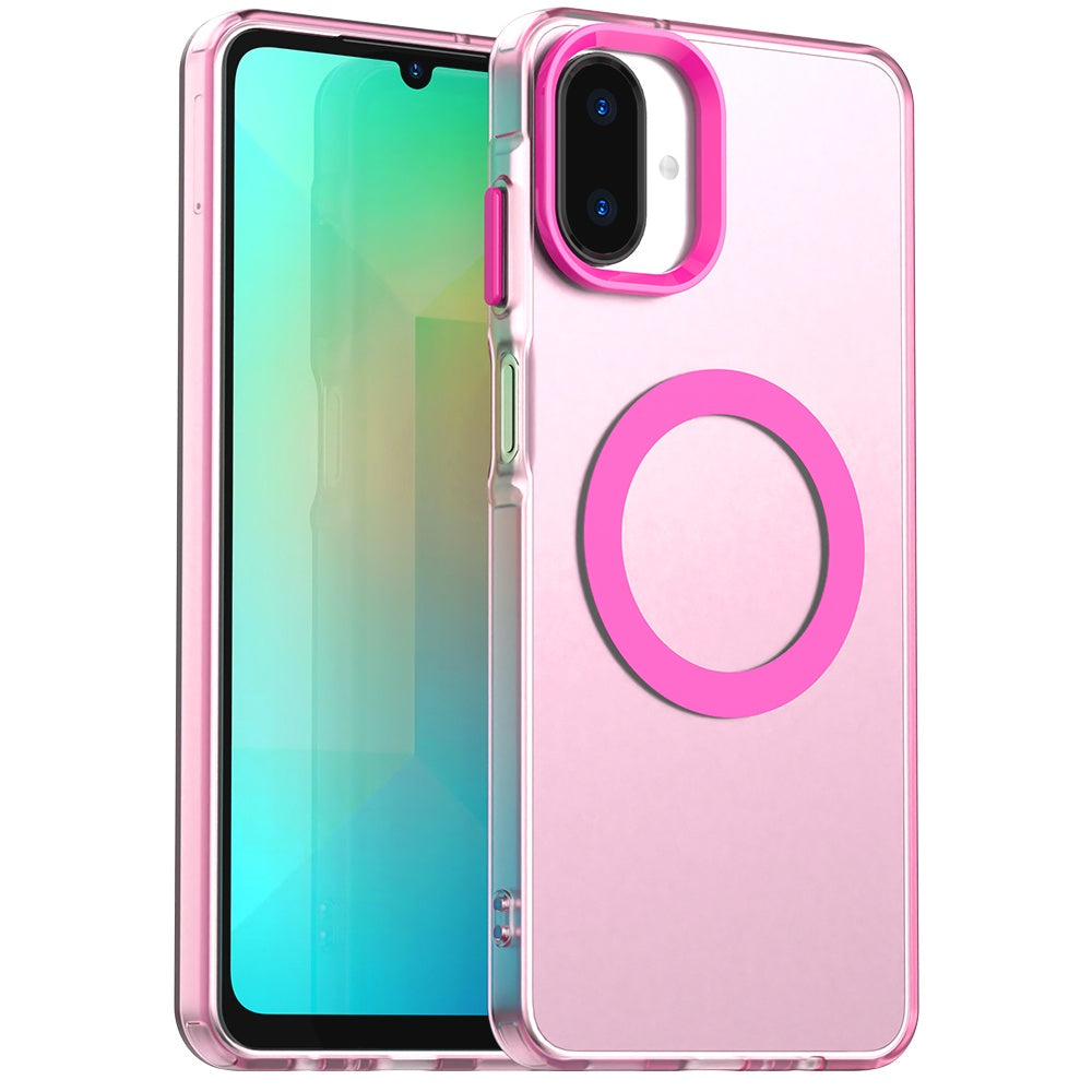 Funda MagSafe para Samsung Galaxy A07 4G A075, Techsuit, CandyCase, Rosa