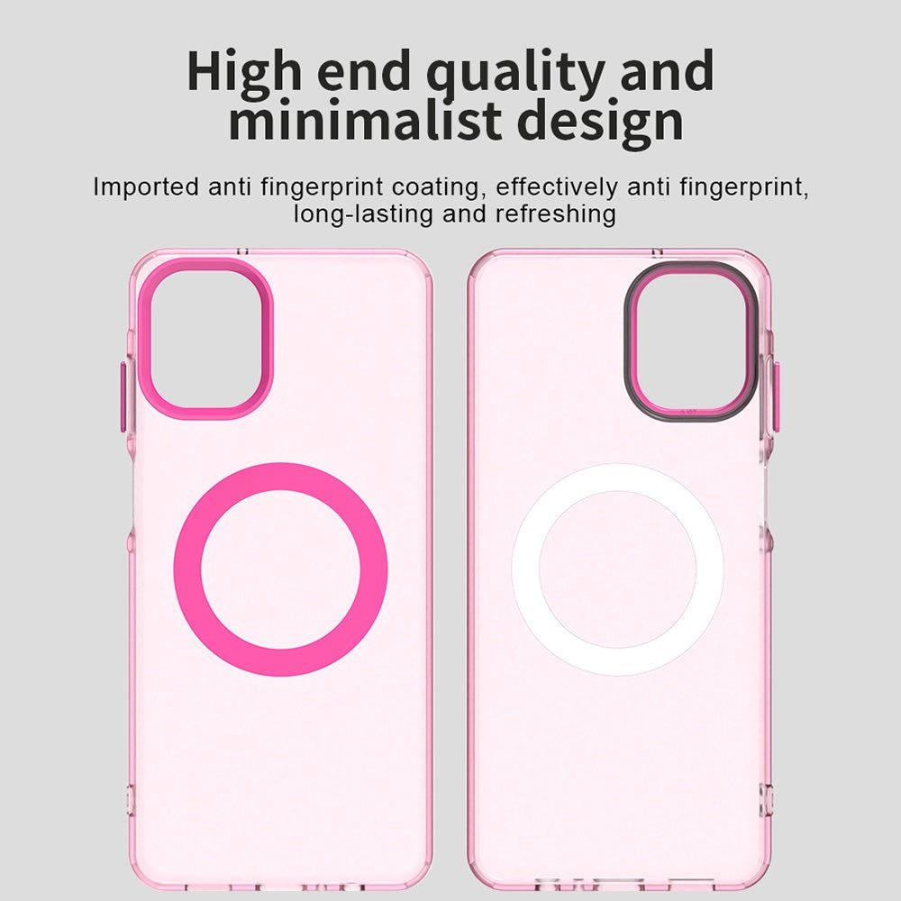 Funda MagSafe para Samsung Galaxy A07 4G A075, Techsuit, CandyCase, Rosa