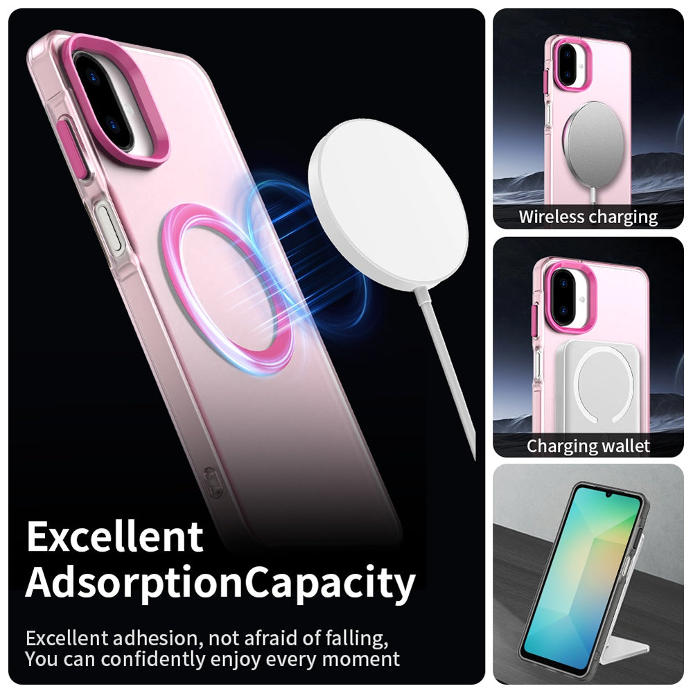 Funda MagSafe para Samsung Galaxy A07 4G A075, Techsuit, CandyCase, Rosa