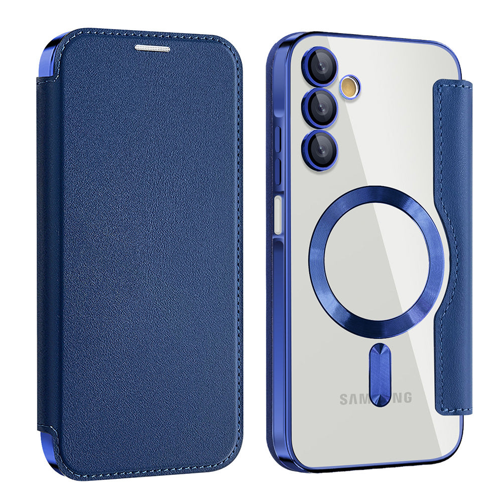 Funda MagSafe para Samsung Galaxy A15 5G A156 / A15 A155, Techsuit, SmartMag Book, Azul