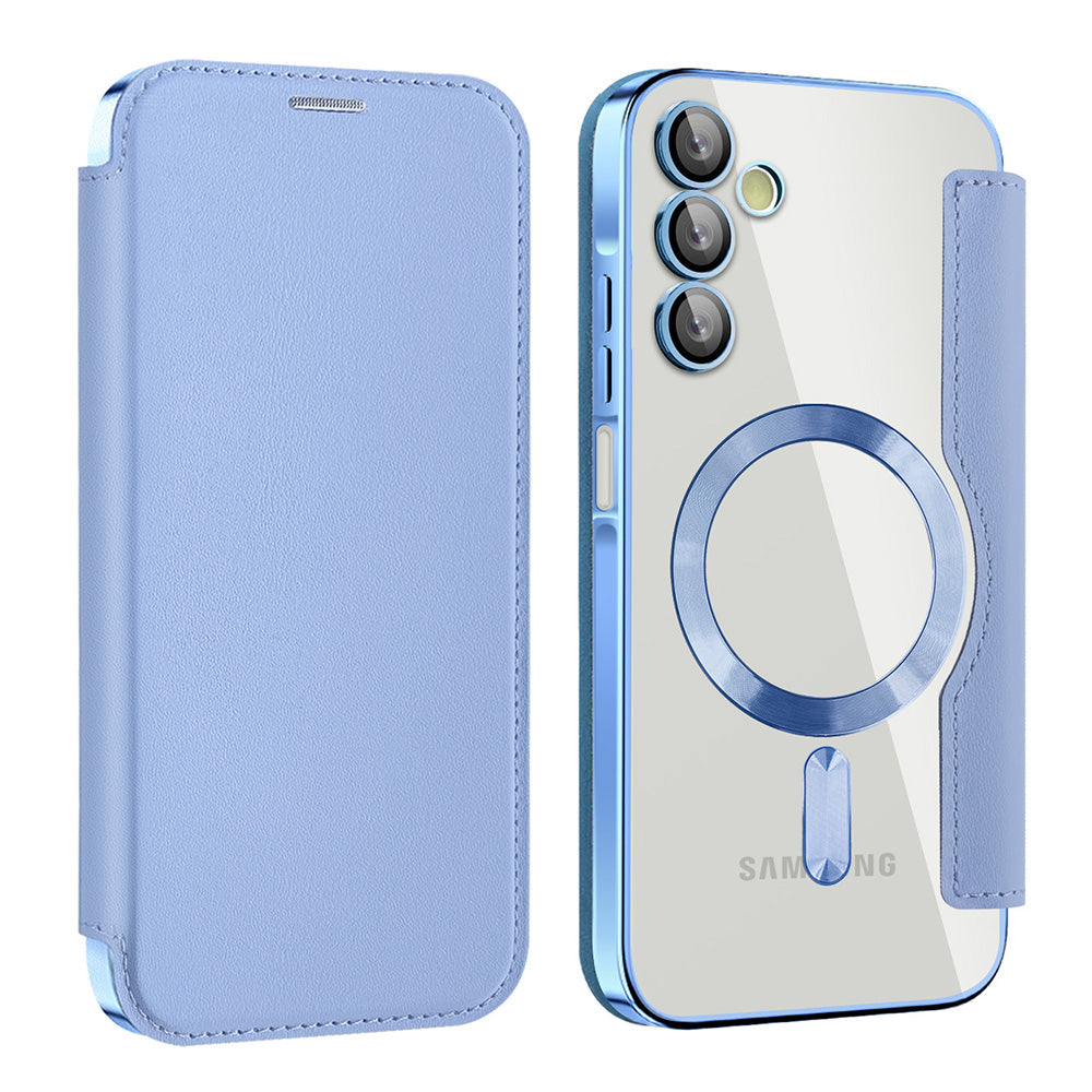 Funda MagSafe para Samsung Galaxy A15 5G A156 / A15 A155, Techsuit, SmartMag Book, Azul