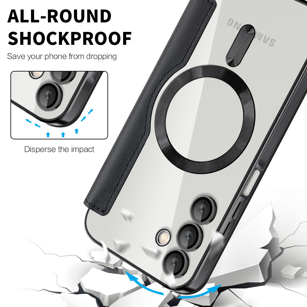 Funda MagSafe para Samsung Galaxy A15 5G A156 / A15 A155, Techsuit, SmartMag Book, Negra