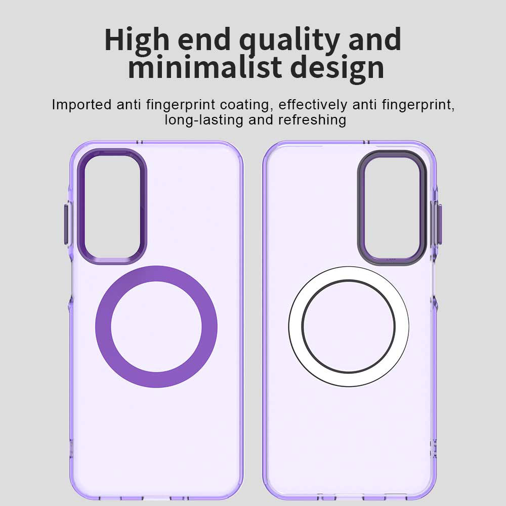 Funda MagSafe para Samsung Galaxy A16 5G A166 / A16 4G A165, Techsuit, CandyCase, Morado