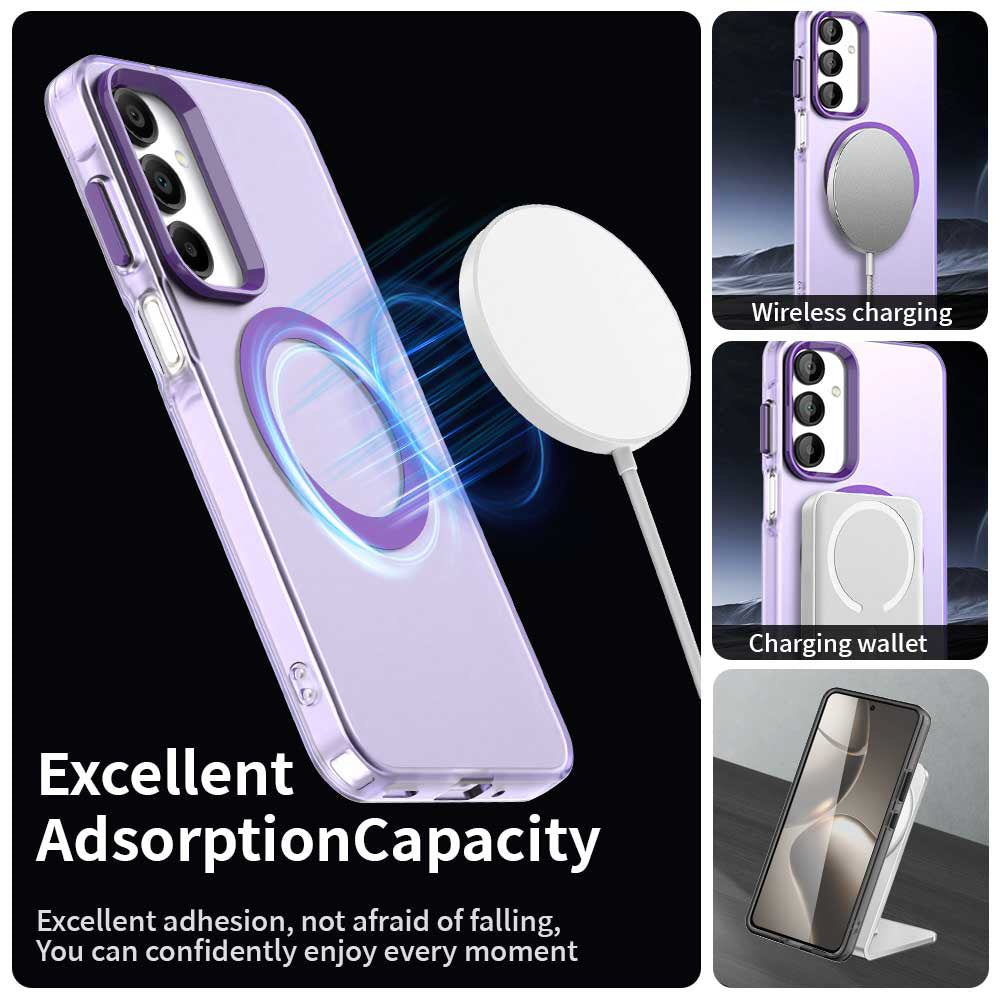 Funda MagSafe para Samsung Galaxy A16 5G A166 / A16 4G A165, Techsuit, CandyCase, Morado