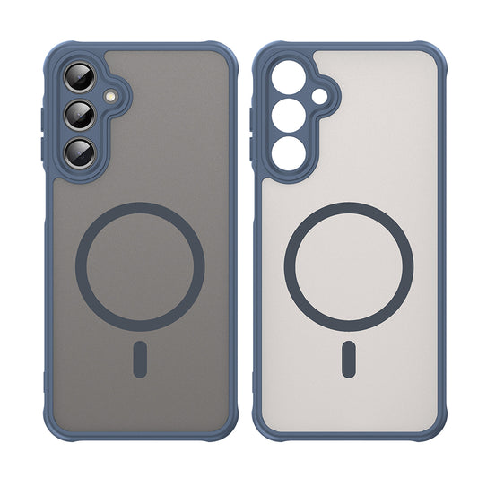 Funda MagSafe para Samsung Galaxy A16 5G A166 / A16 4G A165, Techsuit, HaloFrost II, Azul marino