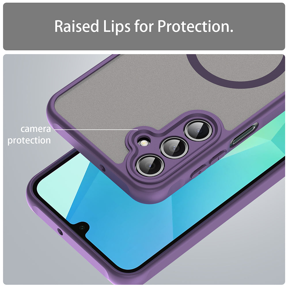 Funda MagSafe para Samsung Galaxy A16 5G A166 / A16 4G A165, Techsuit, HaloFrost II, Morado