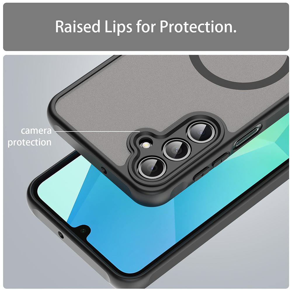 Funda MagSafe para Samsung Galaxy A16 5G A166 / A16 4G A165, Techsuit, HaloFrost II, Negra