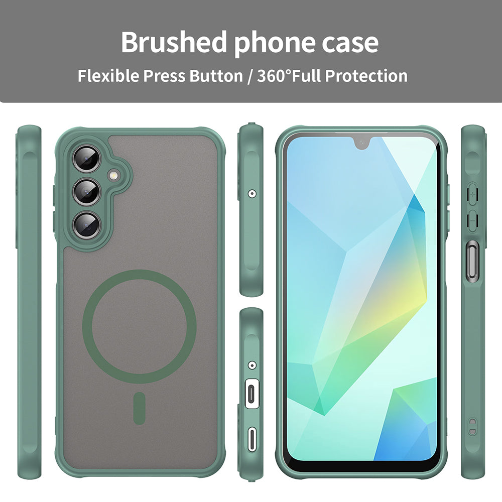 Funda MagSafe para Samsung Galaxy A16 5G A166 / A16 4G A165, Techsuit, HaloFrost II, Verde