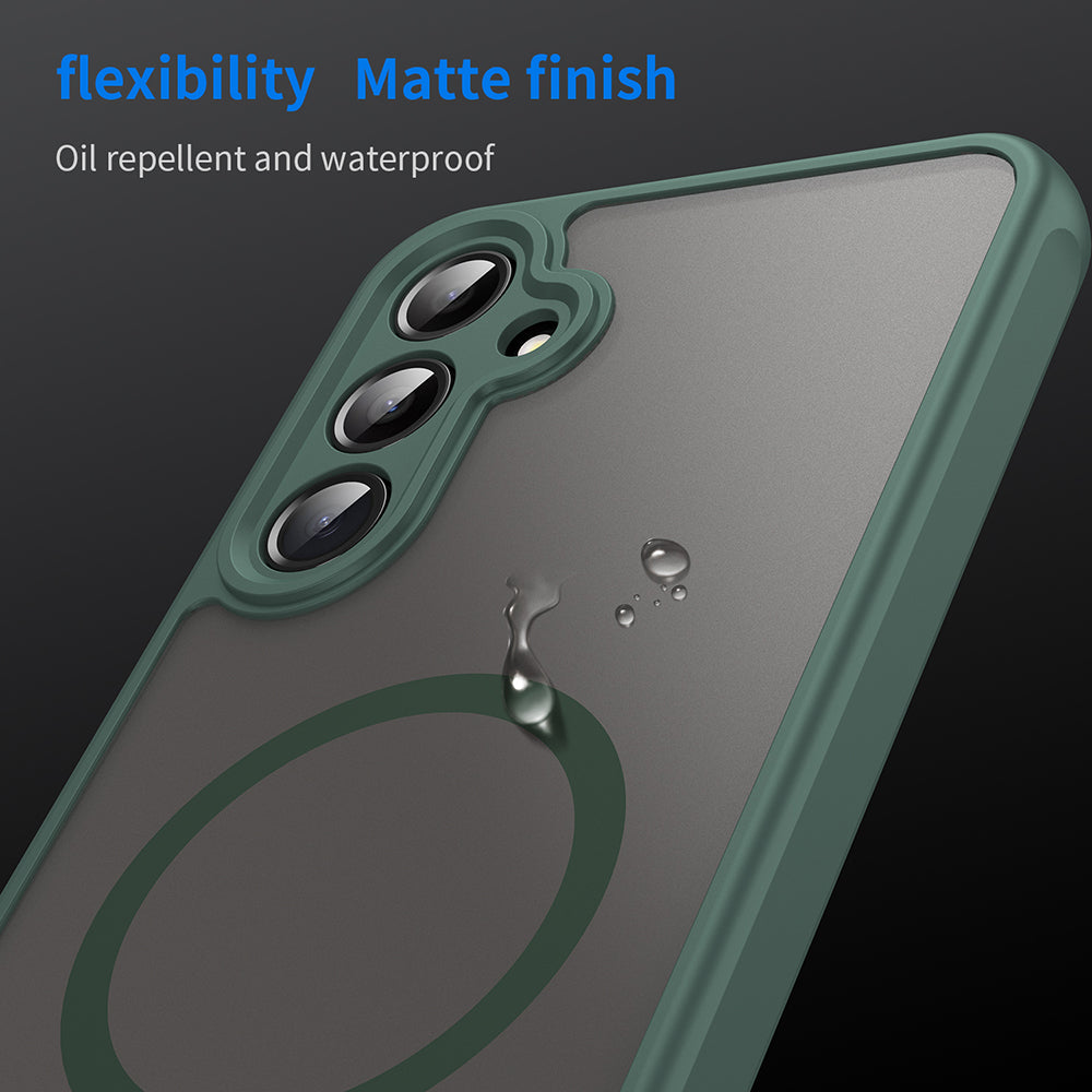 Funda MagSafe para Samsung Galaxy A16 5G A166 / A16 4G A165, Techsuit, HaloFrost II, Verde