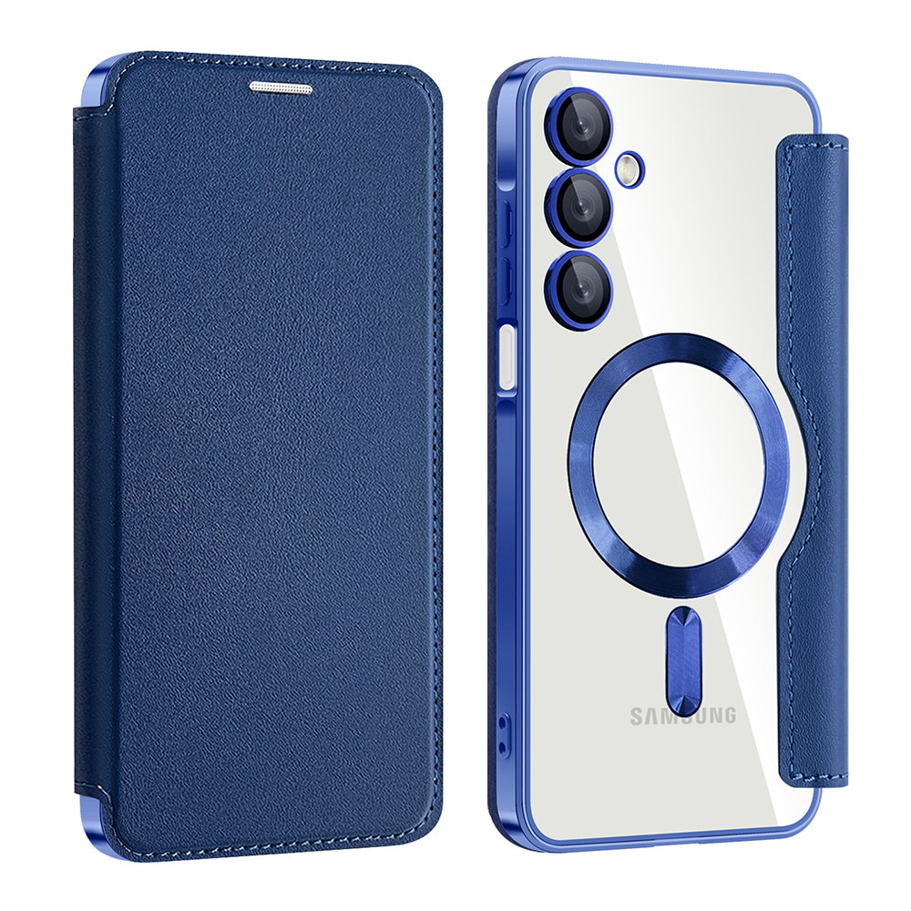 Funda MagSafe para Samsung Galaxy A16 5G A166 / A16 4G A165, Techsuit, SmartMag Book, Azul