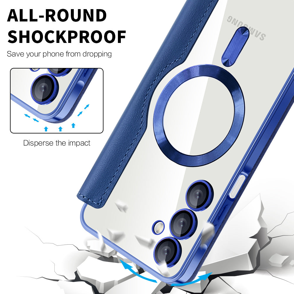 Funda MagSafe para Samsung Galaxy A16 5G A166 / A16 4G A165, Techsuit, SmartMag Book, Azul