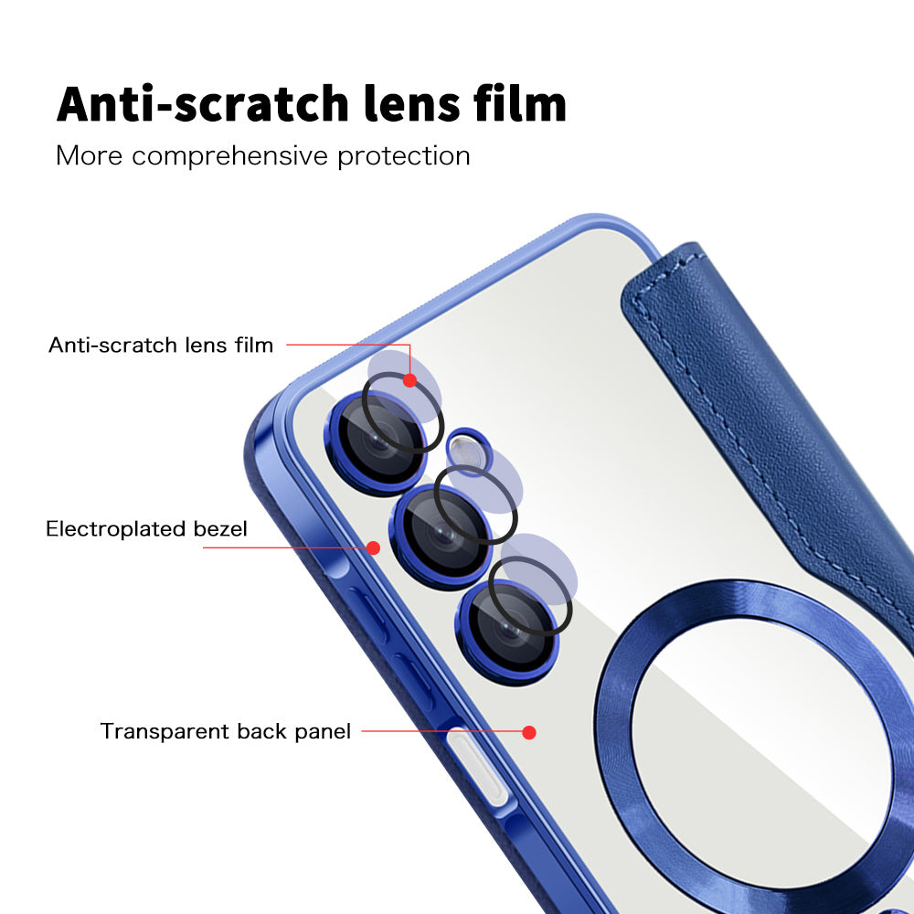 Funda MagSafe para Samsung Galaxy A16 5G A166 / A16 4G A165, Techsuit, SmartMag Book, Azul