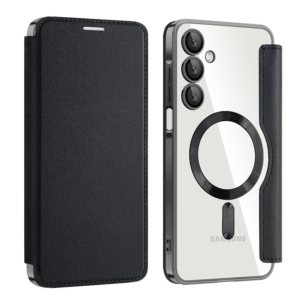 Funda MagSafe para Samsung Galaxy A16 5G A166 / A16 4G A165, Techsuit, SmartMag Book, Negra
