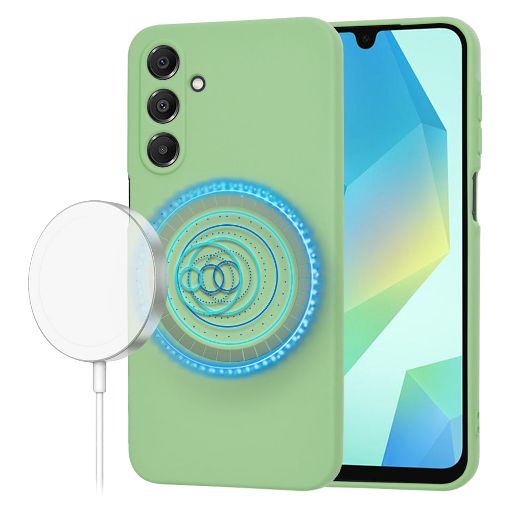 Funda MagSafe para Samsung Galaxy A16 5G A166 / A16 4G A165, Techsuit, SoftFlex, Verde Claro