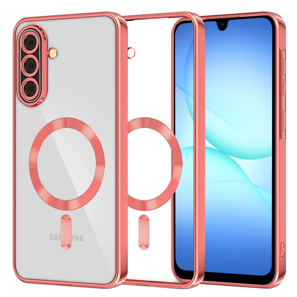 Funda MagSafe para Samsung Galaxy A17 4G / A17 5G, Techsuit, Luxury Crystal, Roja