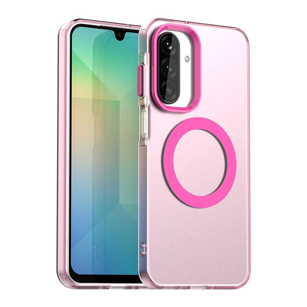 Funda MagSafe para Samsung Galaxy A18 5G A186 / A18 4G A185 / F17 / M17 / A17 4G A175, Techsuit, CandyCase, Rosa