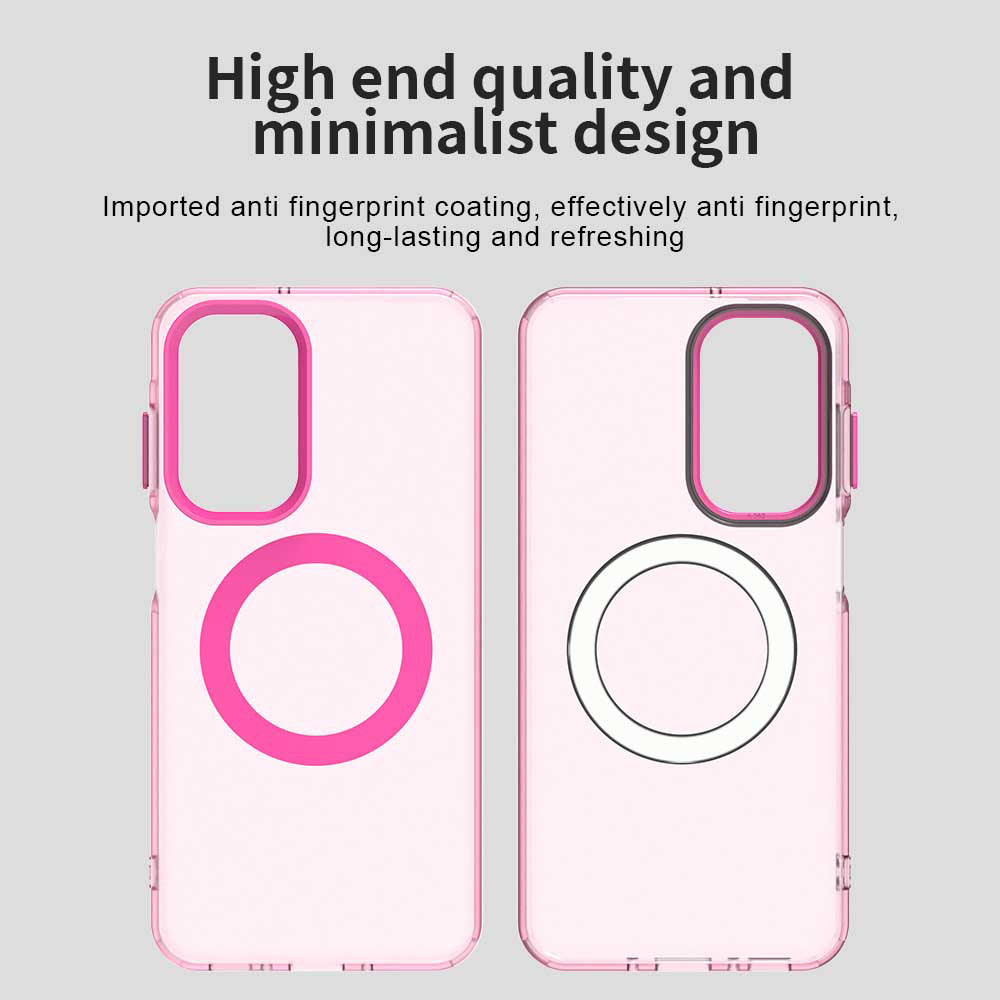 Funda MagSafe para Samsung Galaxy A18 5G A186 / A18 4G A185 / F17 / M17 / A17 4G A175, Techsuit, CandyCase, Rosa