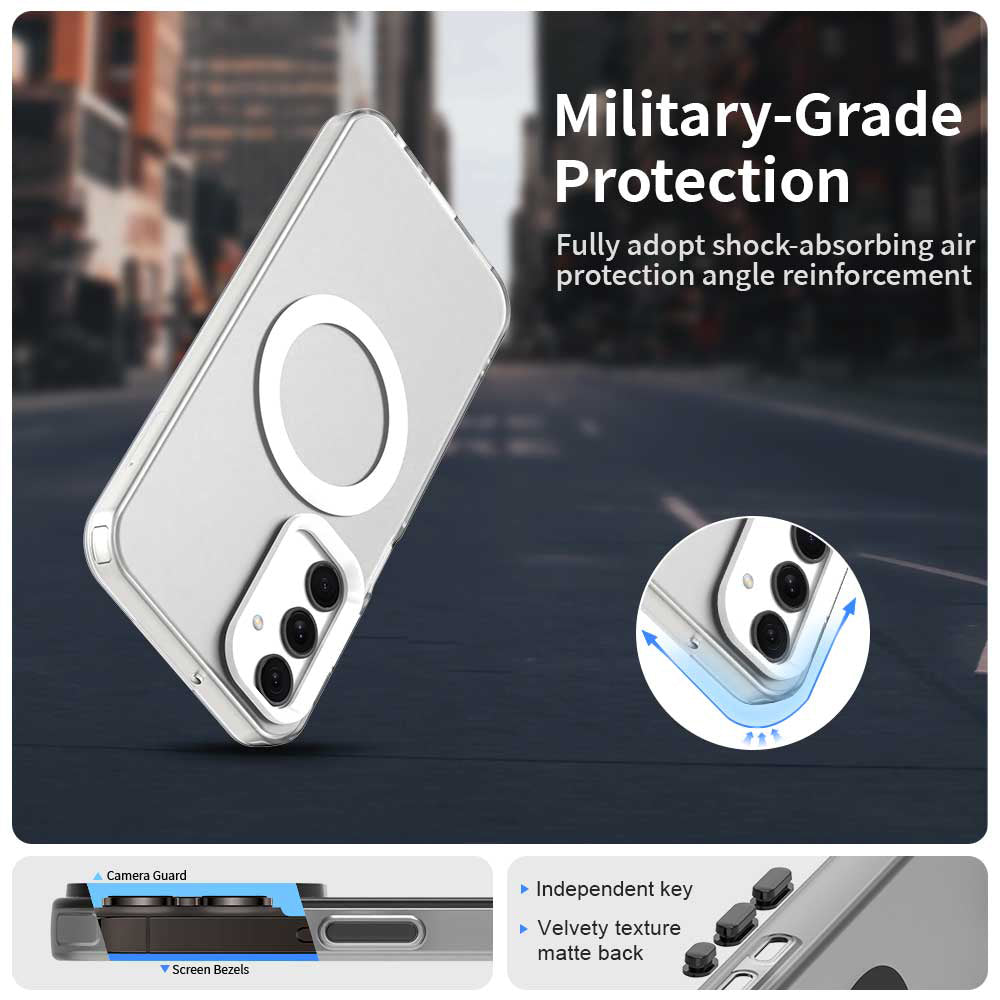 Funda MagSafe para Samsung Galaxy A25 A256, Techsuit, CandyCase, Blanca