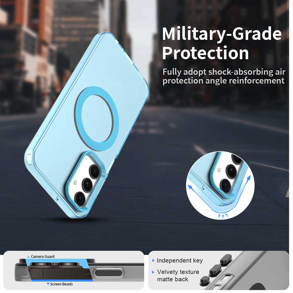 Funda MagSafe para Samsung Galaxy A25 A256, Techsuit, CandyCase, Azul